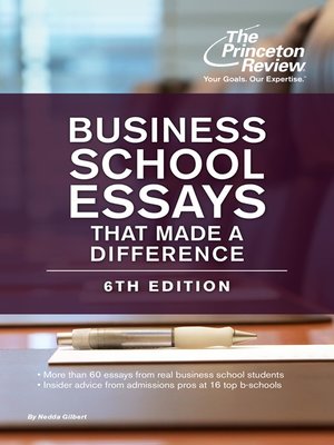 cover image of Business School Essays That Made a Difference